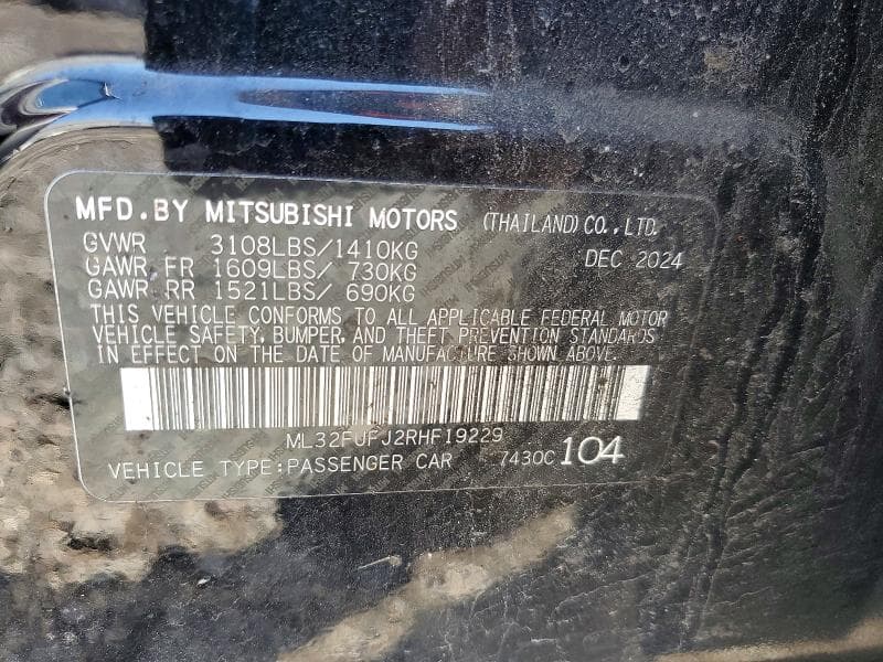 2024 MITSUBISHI MIRAGE 13