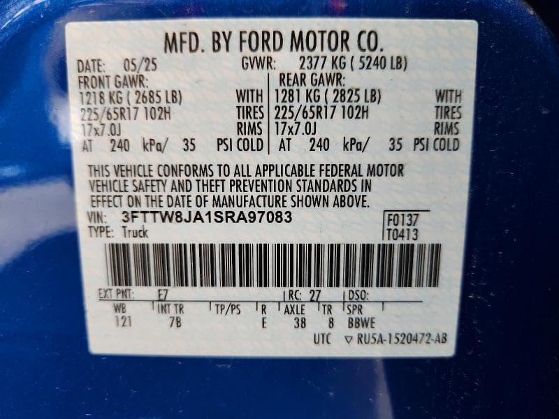 2025 FORD MAVERICK XLT 12