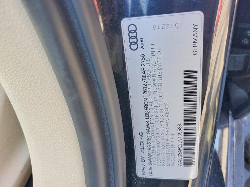 2018 AUDI A6 PREMIUM PLUS 13