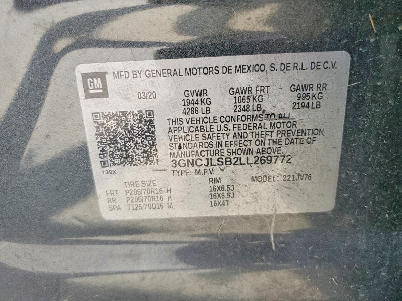 2020 CHEVROLET TRAX 1LT 13