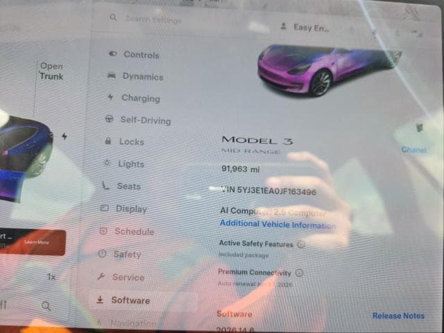 2018 TESLA MODEL 3 9