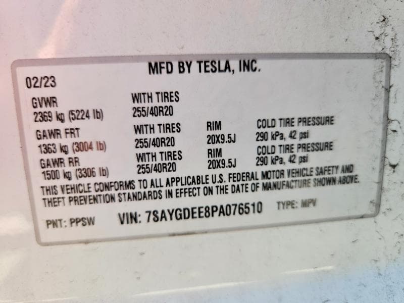 2023 TESLA MODEL Y 12