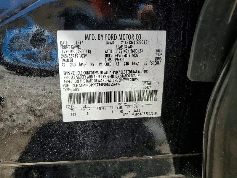 2017 FORD EDGE TITANIUM 13
