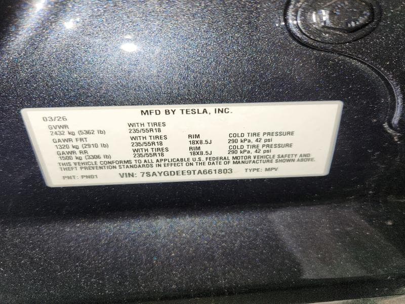 2026 TESLA MODEL Y 12