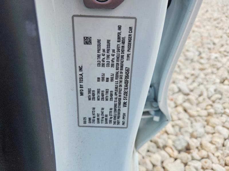 2025 TESLA MODEL 3 12
