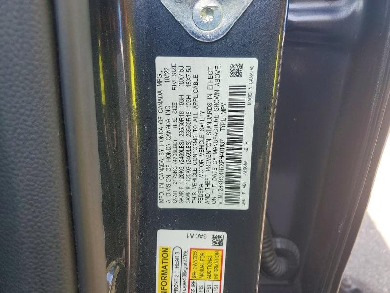 2023 HONDA CR-V EXL 13