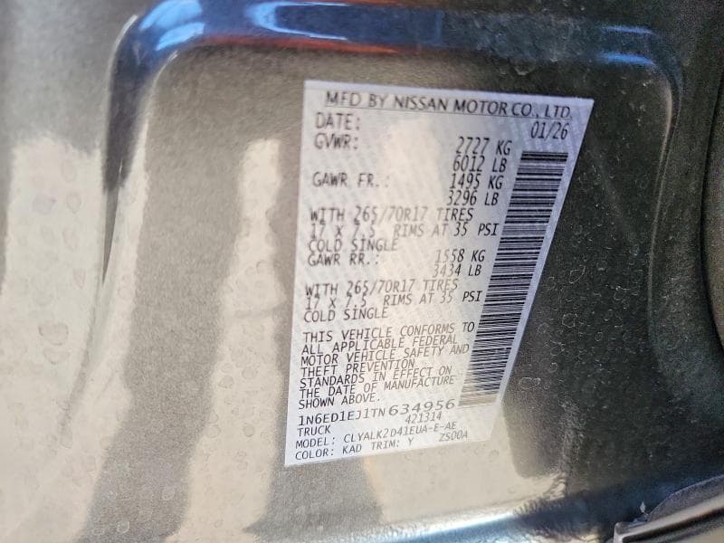 2026 NISSAN FRONTIER PRO-X 12