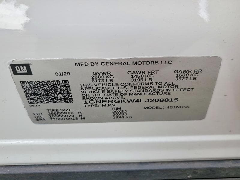 2020 CHEVROLET TRAVERSE LT 13