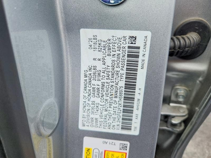 2026 HONDA CIVIC LX 12