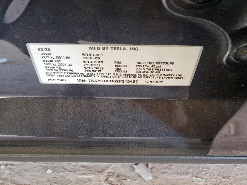 2025 TESLA MODEL Y 13