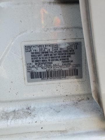 2017 NISSAN SENTRA SR TURBO 12