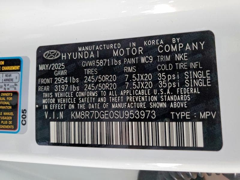 2025 HYUNDAI PALISADE CALLIGRAPHY NIGHT EDITION 12