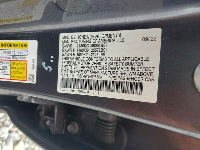 2022 ACURA TLX TECHNOLOGY 13