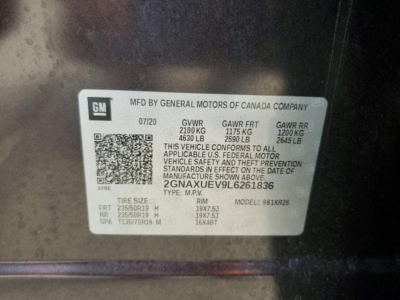 2020 CHEVROLET EQUINOX LT 13