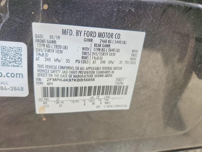 2019 FORD EDGE TITANIUM 12