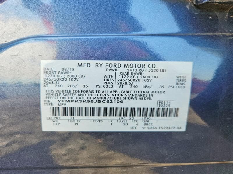 2018 FORD EDGE TITANIUM 13