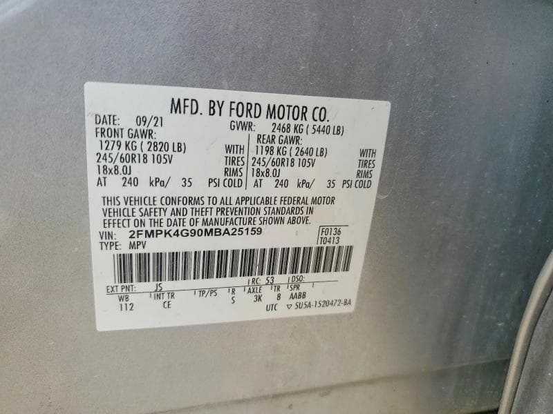 2021 FORD EDGE SE 13