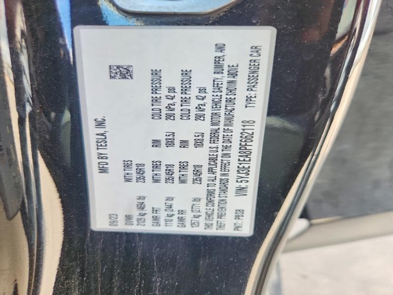 2023 TESLA MODEL 3 12