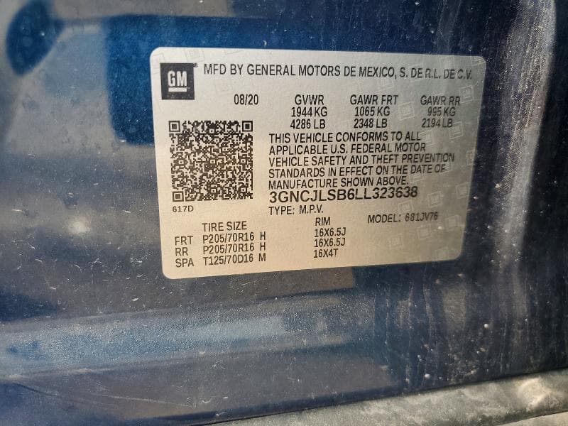 2020 CHEVROLET TRAX 1LT 13