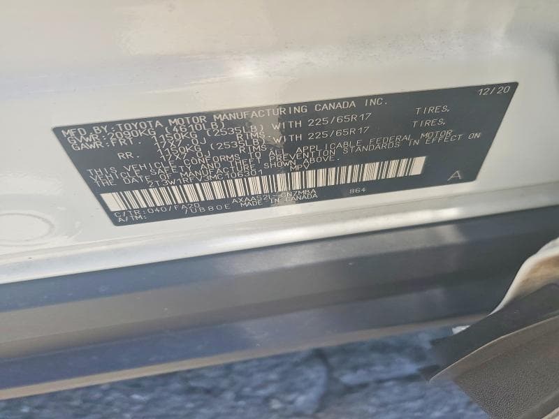 2021 TOYOTA RAV4 XLE 14