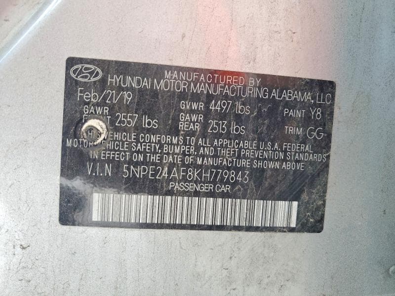 2019 HYUNDAI SONATA SE 12