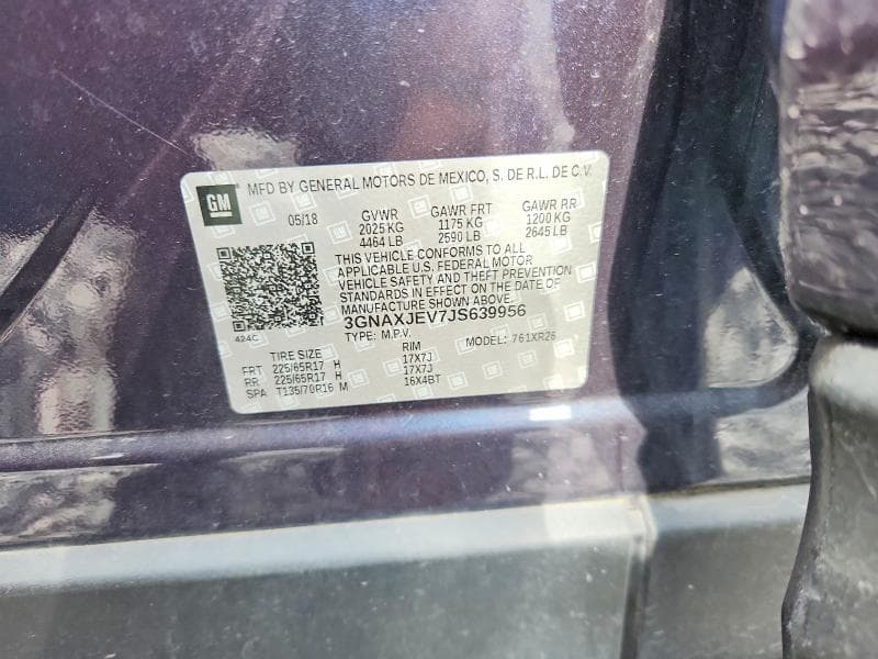 2018 CHEVROLET EQUINOX LT 13
