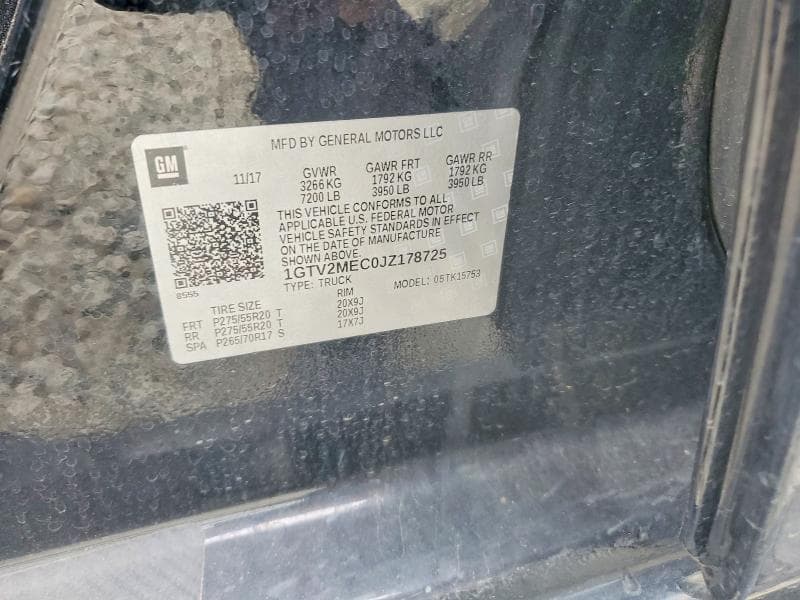 2018 GMC SIERRA K1500 SLE 12