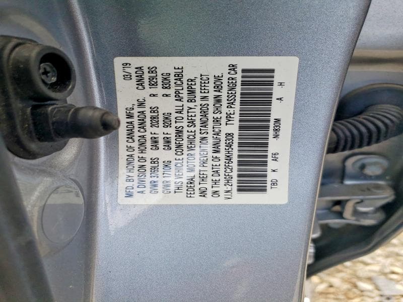 2019 HONDA CIVIC 12