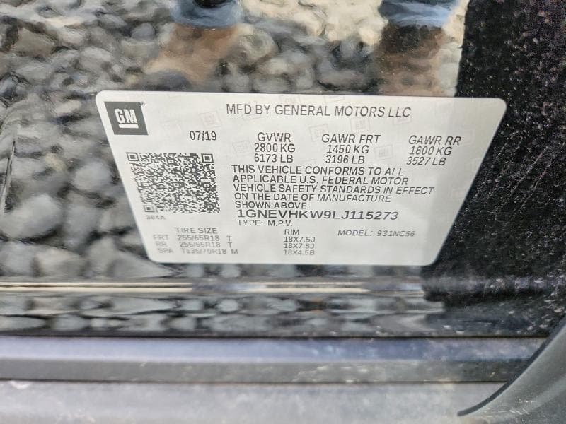 2020 CHEVROLET TRAVERSE LT 13