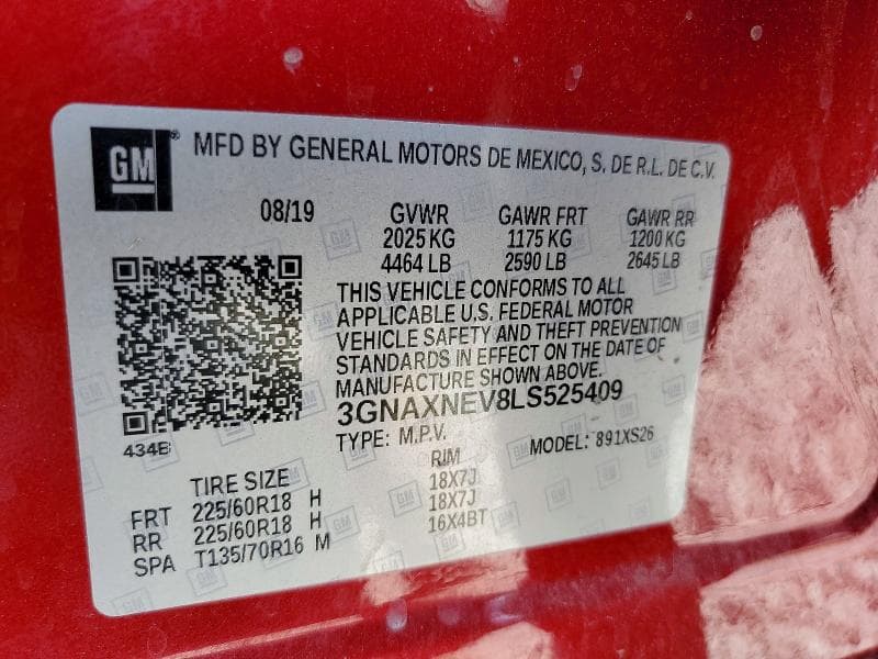 2020 CHEVROLET EQUINOX PREMIER 13