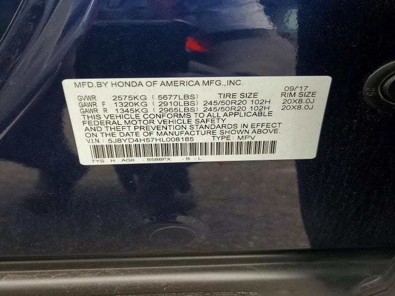 2017 ACURA MDX TECHNOLOGY 13