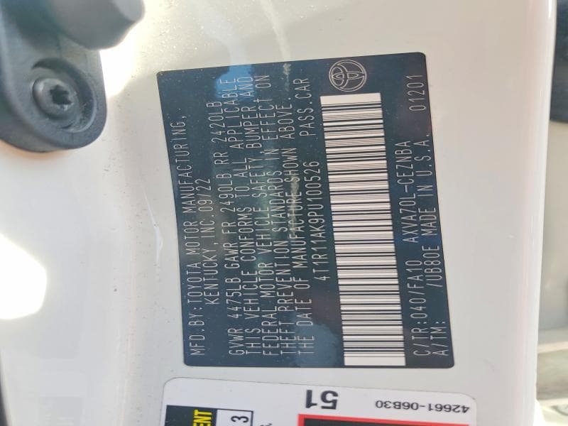 2023 TOYOTA CAMRY LE 12