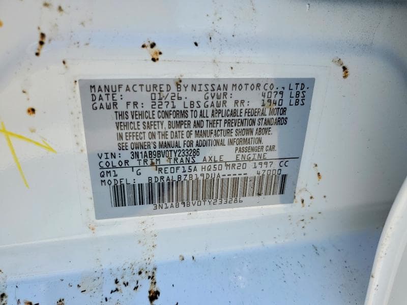 2026 NISSAN SENTRA S 12