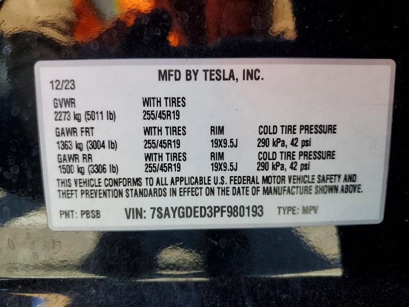 2023 TESLA MODEL Y 13