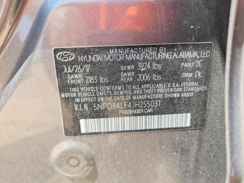 2018 HYUNDAI ELANTRA SEL 13
