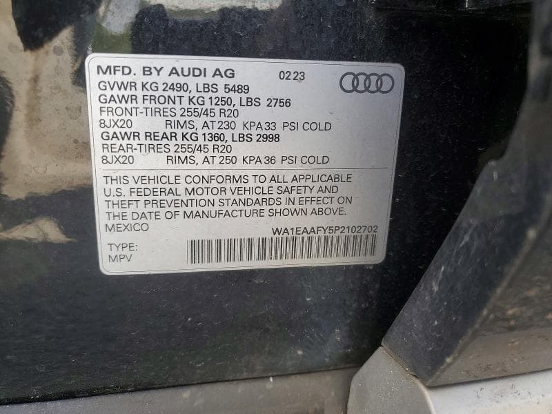 2023 AUDI Q5 PREMIUM PLUS 45 14