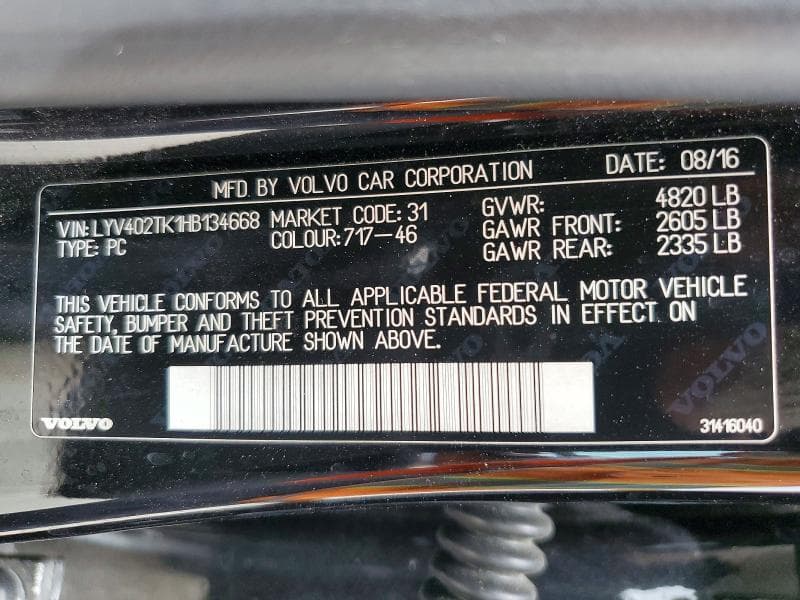 2017 VOLVO S60 PREMIER 13