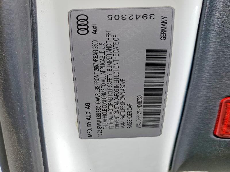 2023 AUDI A6 PREMIUM 12