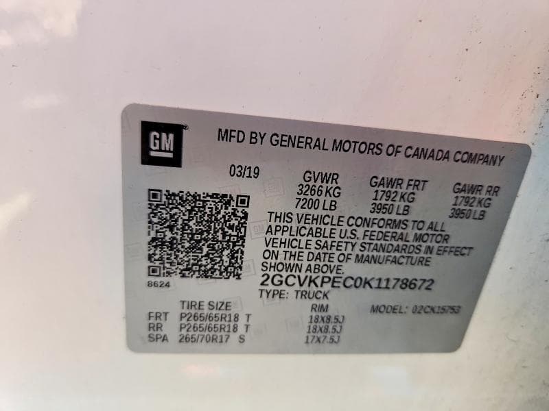 2019 CHEVROLET SILVERADO LD K1500 LT 12