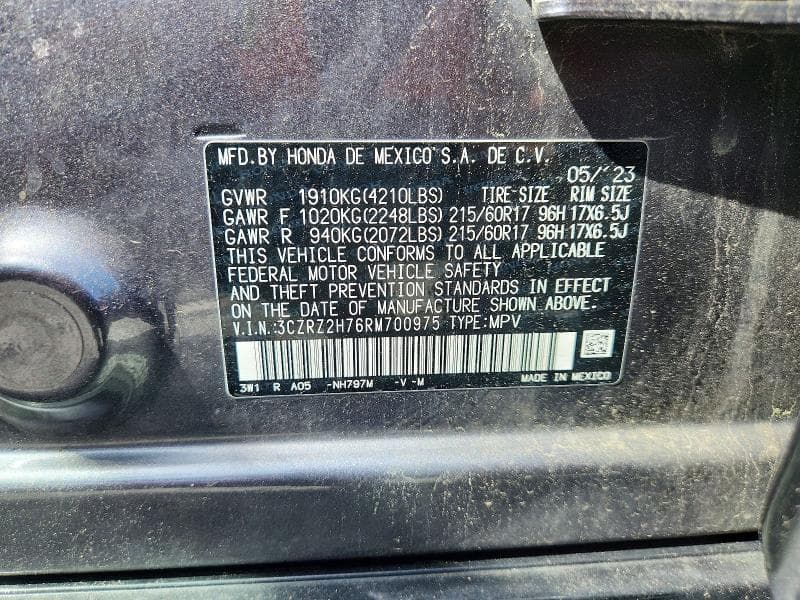 2024 HONDA HR-V EXL 13