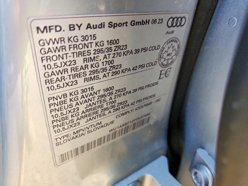 2023 AUDI RS Q8 14