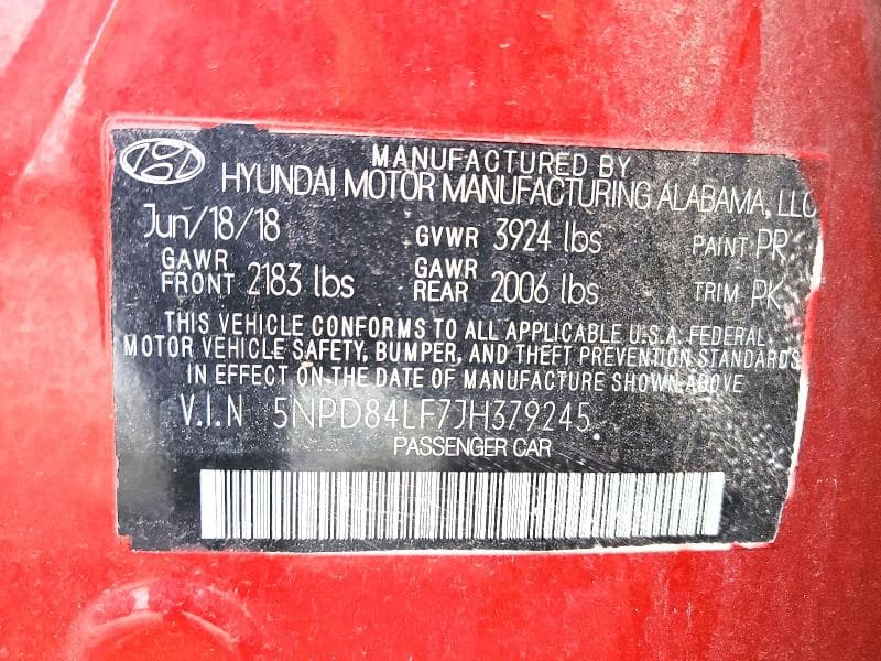 2018 HYUNDAI ELANTRA VALUE EDITION 12