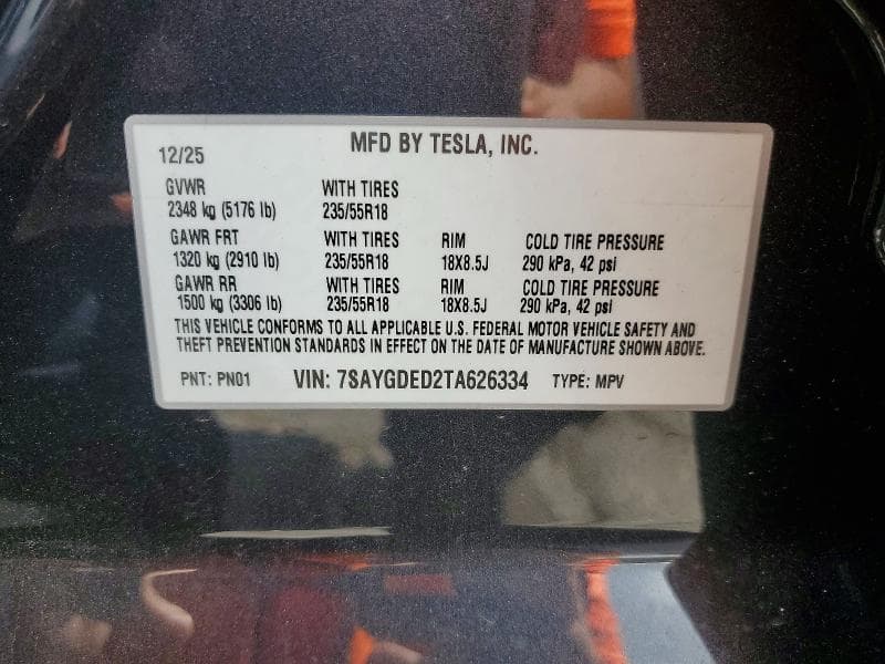 2026 TESLA MODEL Y 12