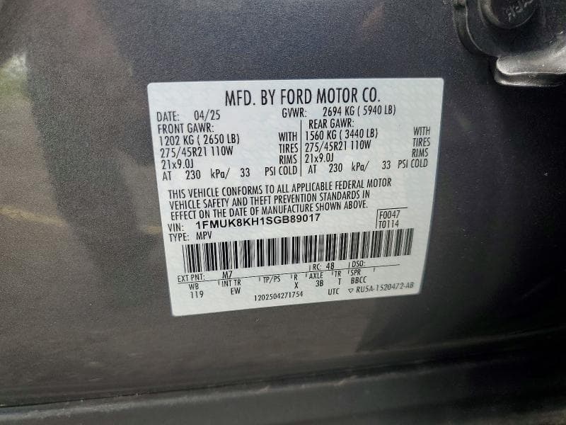 2025 FORD EXPLORER ST-LINE 13