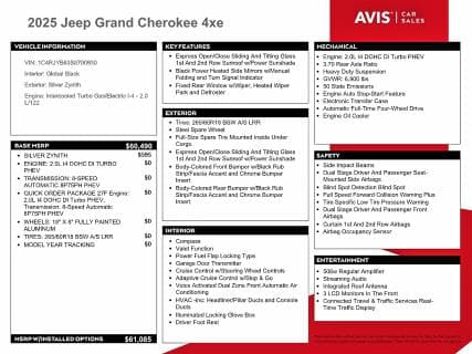 2025 JEEP GRAND CHEROKEE 4XE 13