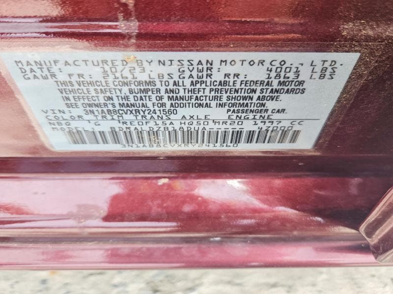 2024 NISSAN SENTRA SV 12