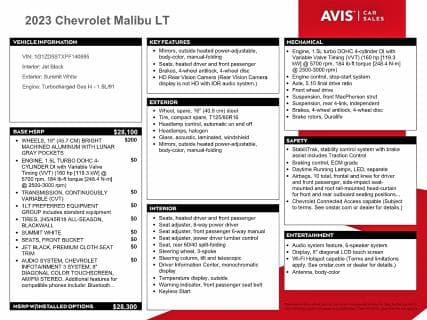 2023 CHEVROLET MALIBU LT 12