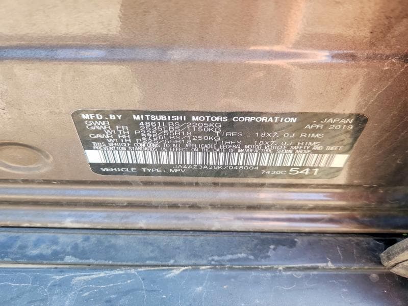 2019 MITSUBISHI OUTLANDER SE 13