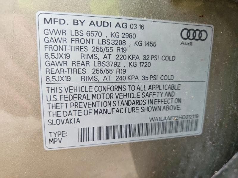 2017 AUDI Q7 PREMIUM PLUS 13