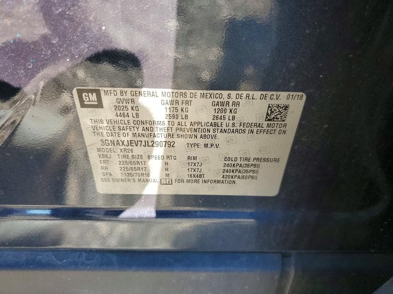 2018 CHEVROLET EQUINOX LT 12